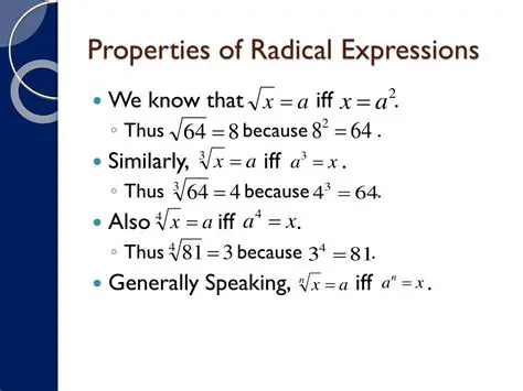 Properties of Radical Expressions