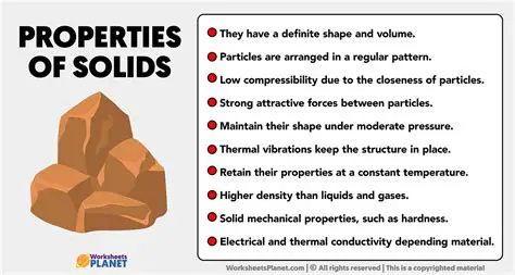 Properties of the Solid Substance
