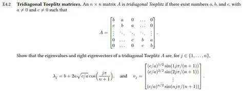 Properties of Tridiagonal Toeplitz Matrices
