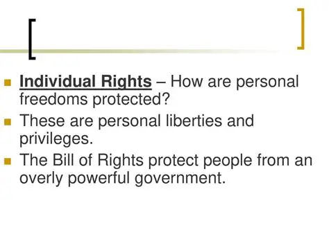 Protected individual rights