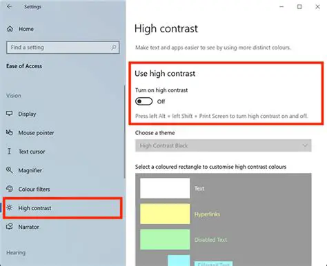 Provide a high contrast mode