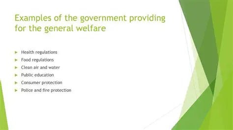 Providing for the general welfare