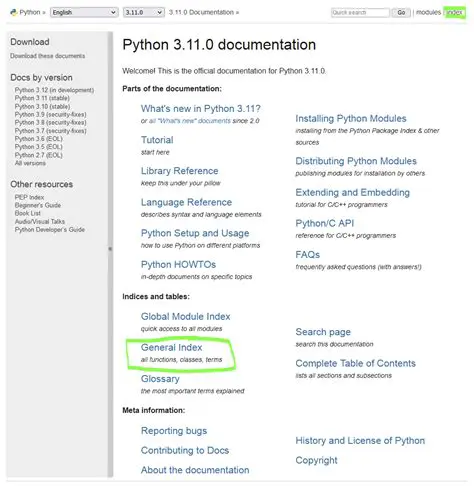 Python Official Documentation