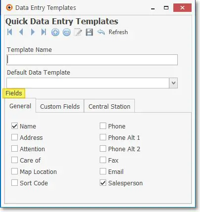 quick data entry and import options