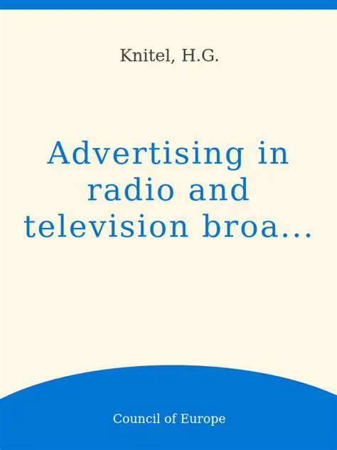 Radio and television broadcasts