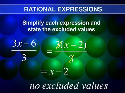 Rational Expressions with Excluded Values