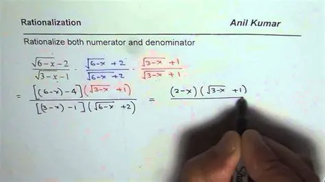 Rationalize the numerator and denominator