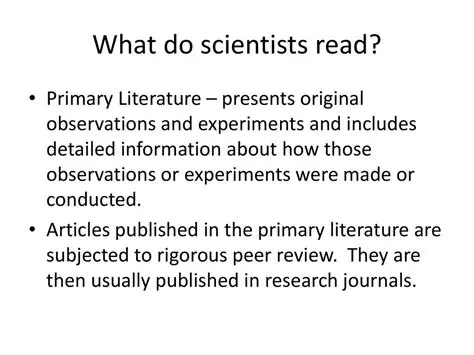 Read scientific literature