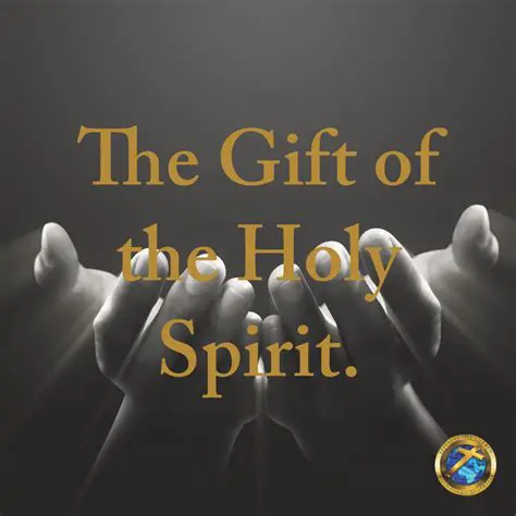 Receiving the gift of the Holy Spirit
