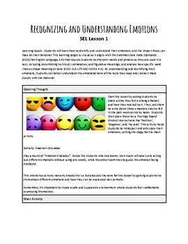 Recognizing and Understanding Emotions
