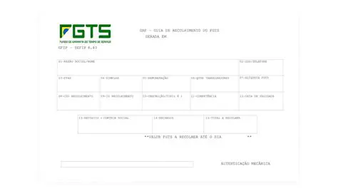 Recolhimento mensal do FGTS