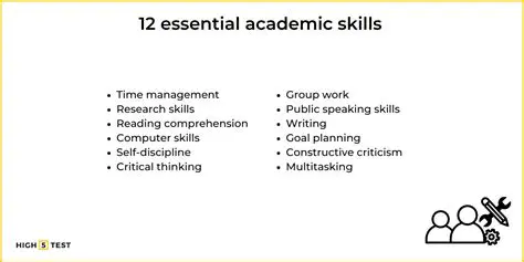 Recommendations for Developing Academic Skills