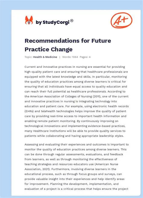 Recommendations for Future Reform