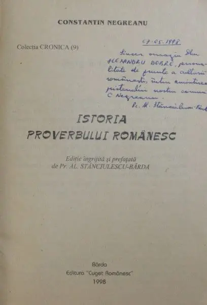 Reconstituirea Proverbului