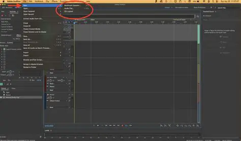 Record audio in a dedicated section