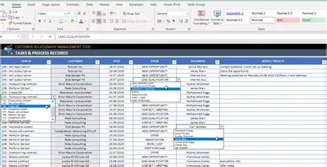 Recording of Customer Data