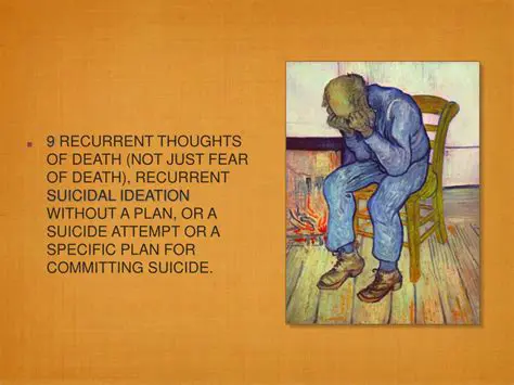 Recurrent thoughts of death