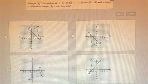 Reflection of Triangle PQR