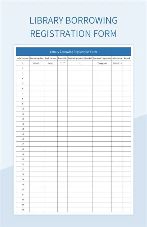 Registration of Library Members