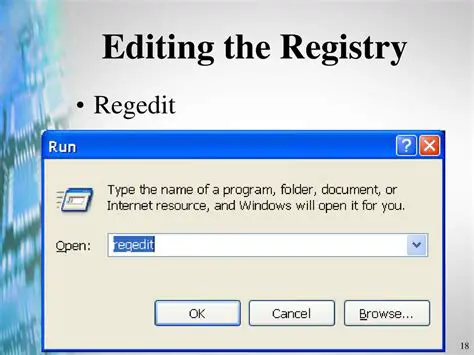 Registry Editing Capabilities