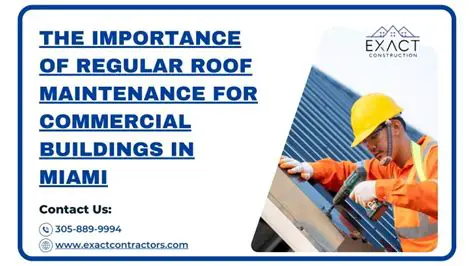 Regular maintenance of buildings