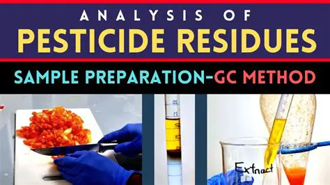 Regular monitoring of pesticide residues