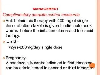 Regular parasite control measures