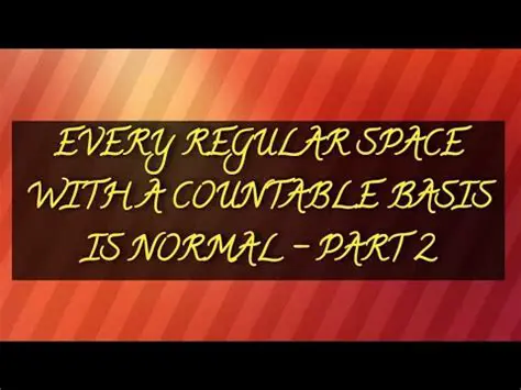 Regular Spaces with a Countable Basis