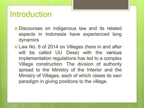 Regulation of Village Funds According to Law Number 6 of 2014