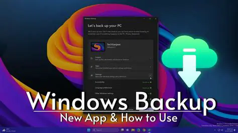 Reinstall the Backup Application