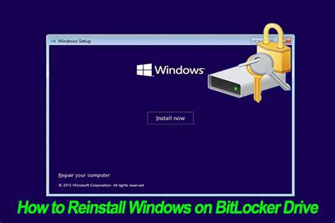 Reinstall Windows BitLocker