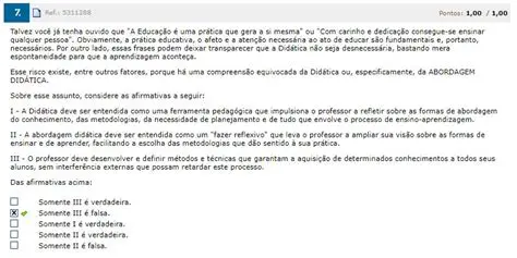 Relacionado ao ato de ensinar