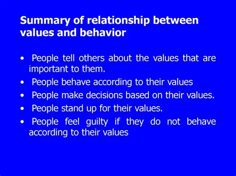 Relationship between Values