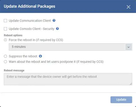 Remotely install and update