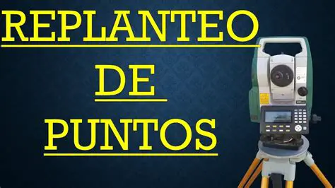 Replanteo de puntos de referencia