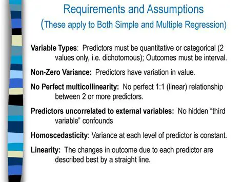 Requirements and Assumptions