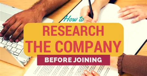 Research the company and profession