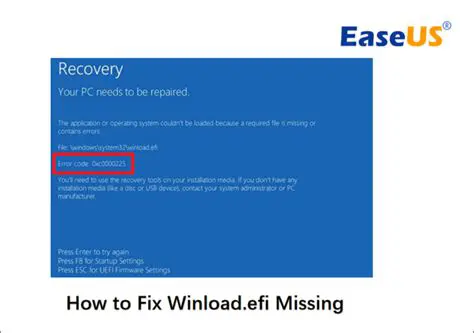 Resolving 'winload.efi is Missing' During Windows 10 Installation: A Comprehensive Guide