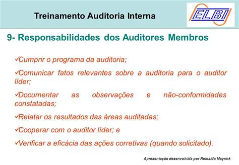 Responsabilidades do Auditor