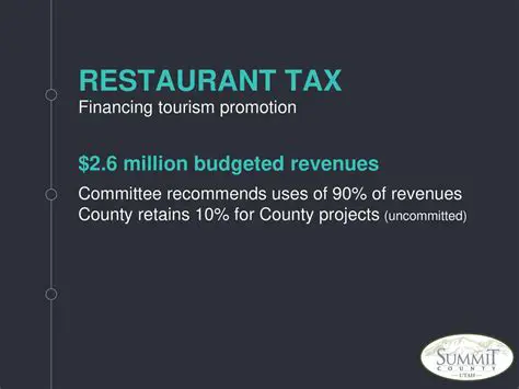 Restaurant Tax Imposition Mechanism