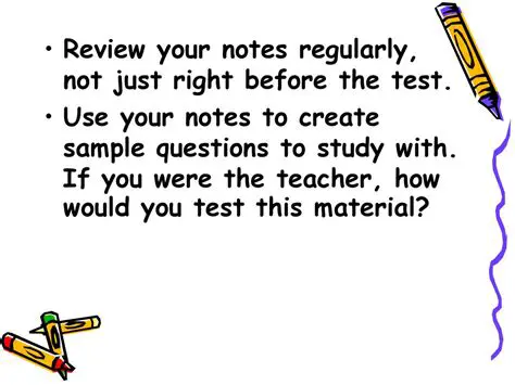 Review your notes regularly