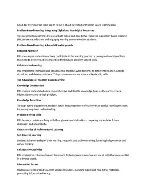 Revisiting the Problem Again