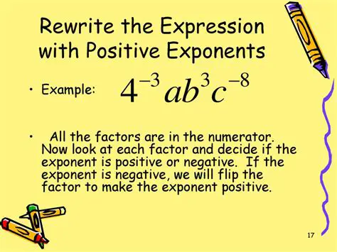 Rewrite the expression with exponents