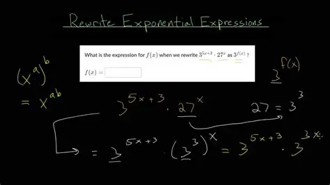 Rewriting Expressions in Exponential Form