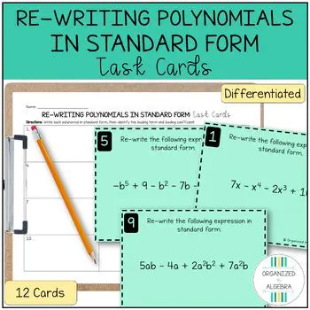 Rewriting Polynomials in Standard Form