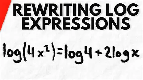 Rewriting the Logarithmic Expression