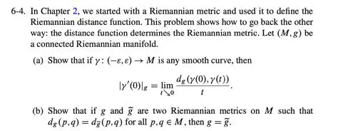 Riemannian Distance Function