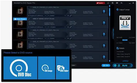 Ripping DVDs to various video formats