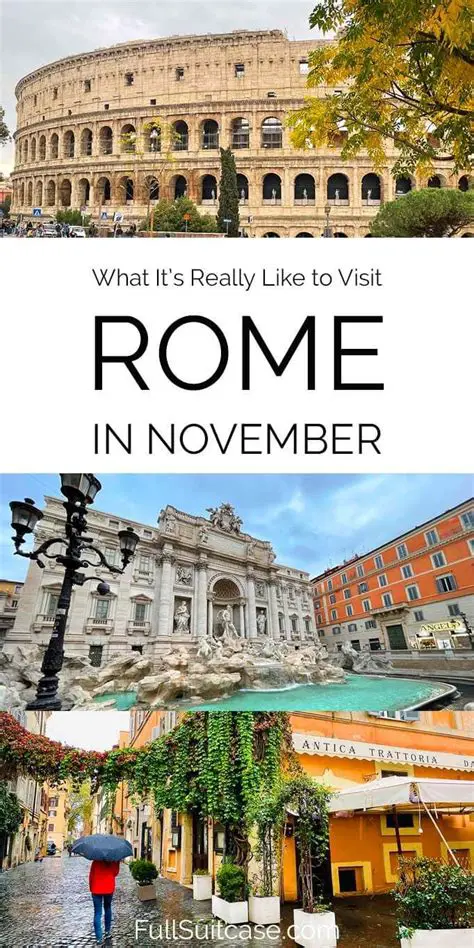 Navigating Rome's Autumnal Charm: Weather in October and November
