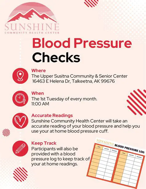 Routine blood pressure checks